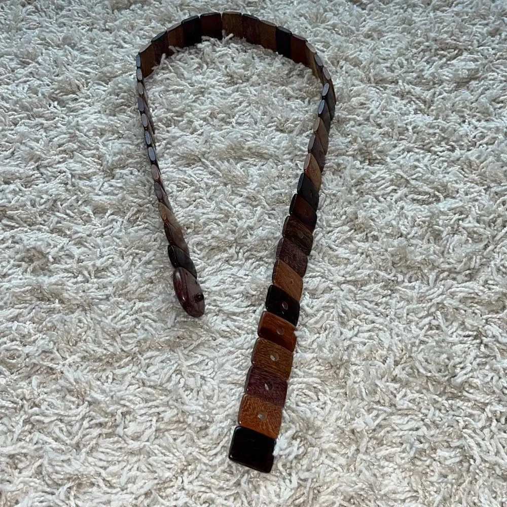 Costa Rica Exotic Woods Belt Wood Wooden  34”